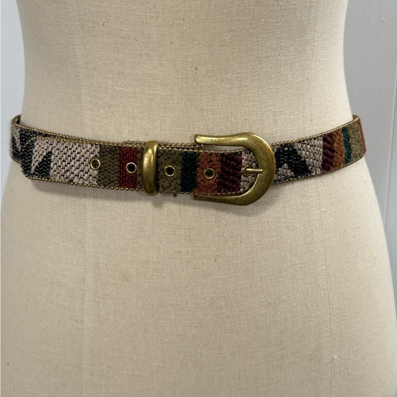 Ribco USA | Vintage Mixed Fabric and Metal Belt - Picture 5 of 17